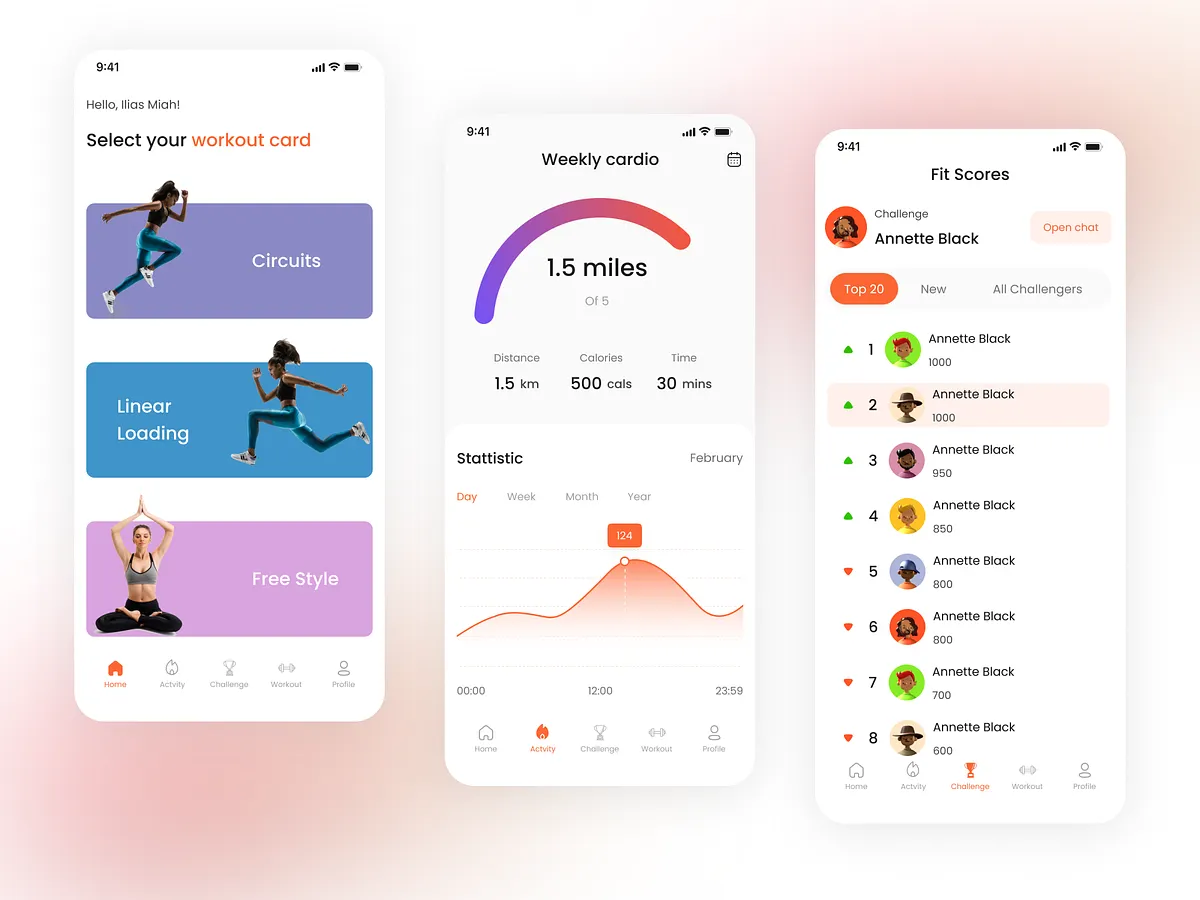 FitLife nutrition tracking screen